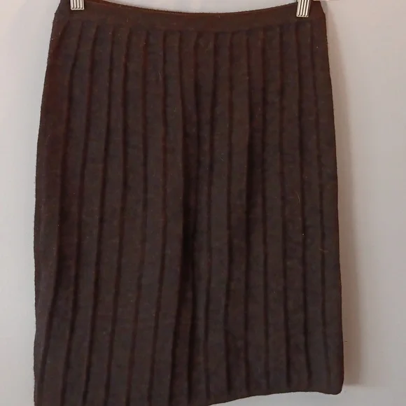 Anthropologie Troubadour Odette abstract swan knit wool skirt - Picture 5 of 8